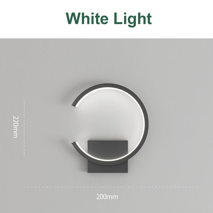 KCO Square Black Wall Lamp LED Sconce 
