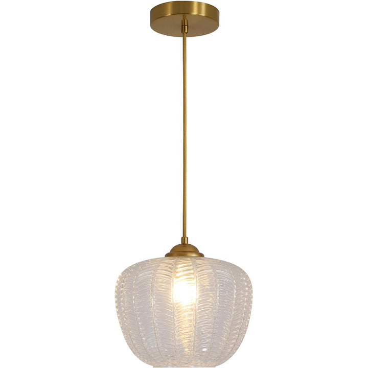 Mid Century Modern Clear Glass Globe Pendant Light (L7206)
