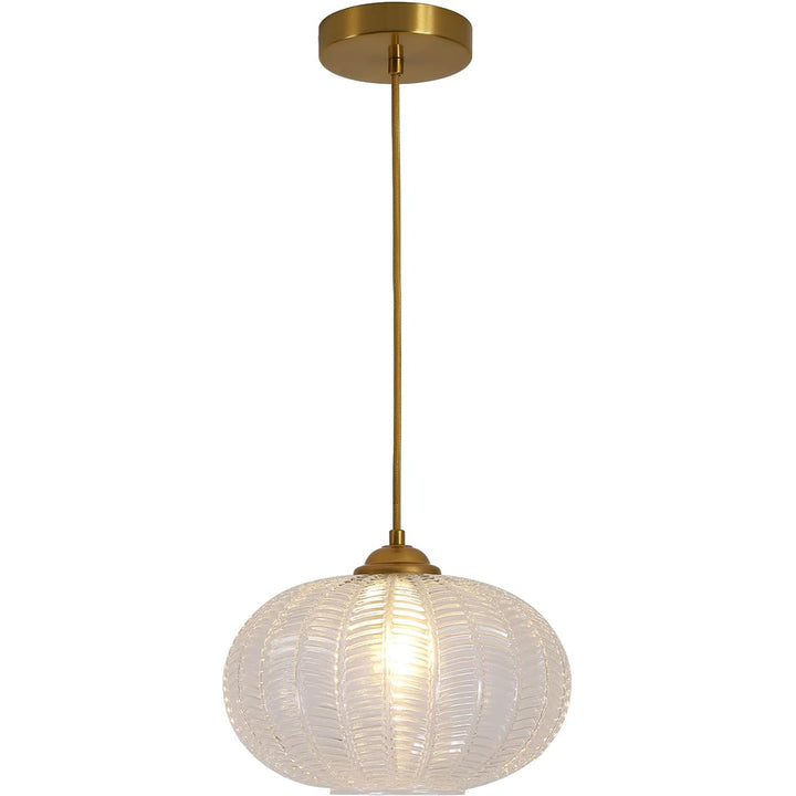 Mid Century Modern Clear Glass Globe Pendant Light (L7206)