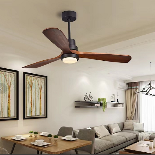 KCO Ceiling Fan with Lights Mordern Wood Ceiling Fan with Remote (C9076)
