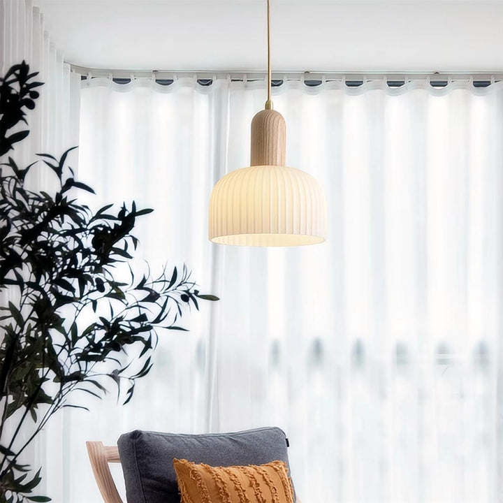 KCO 1-Light Solid Wood Pendant Light (L7199)