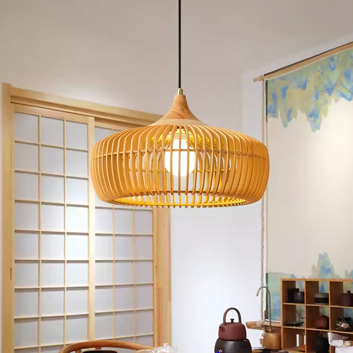 KCO Natural Wood Pendant Light for Kitchen Island (L7200)