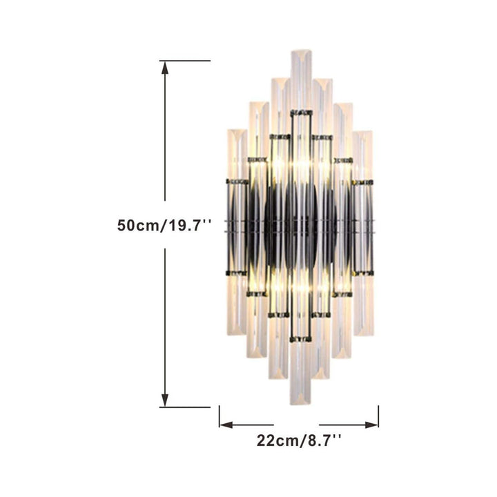 Modern Gold Crystal Wall Sconce 2 Pack (W8030)