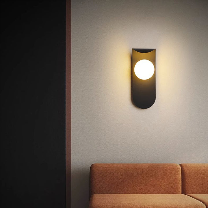 KCO Industrial Black Wall Sconce 1-Light Bathroom Wall Sconce Vintage Metal Wall Sconce Lighting for Bedroom Living Room Corridor Office (W8081)