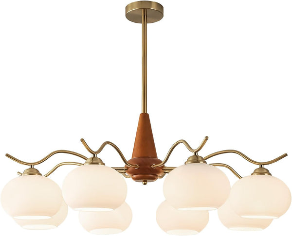 8-Light Gold Sputnik Light Fixture （L7234）