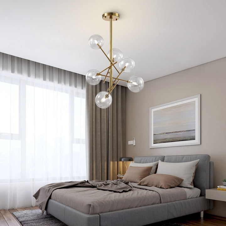 sputnik chandelier bedroom
