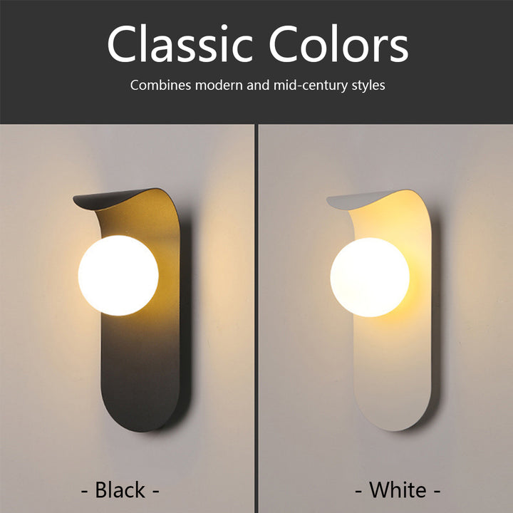 KCO Industrial Black Wall Sconce 1-Light Bathroom Wall Sconce Vintage Metal Wall Sconce Lighting for Bedroom Living Room Corridor Office (W8081)