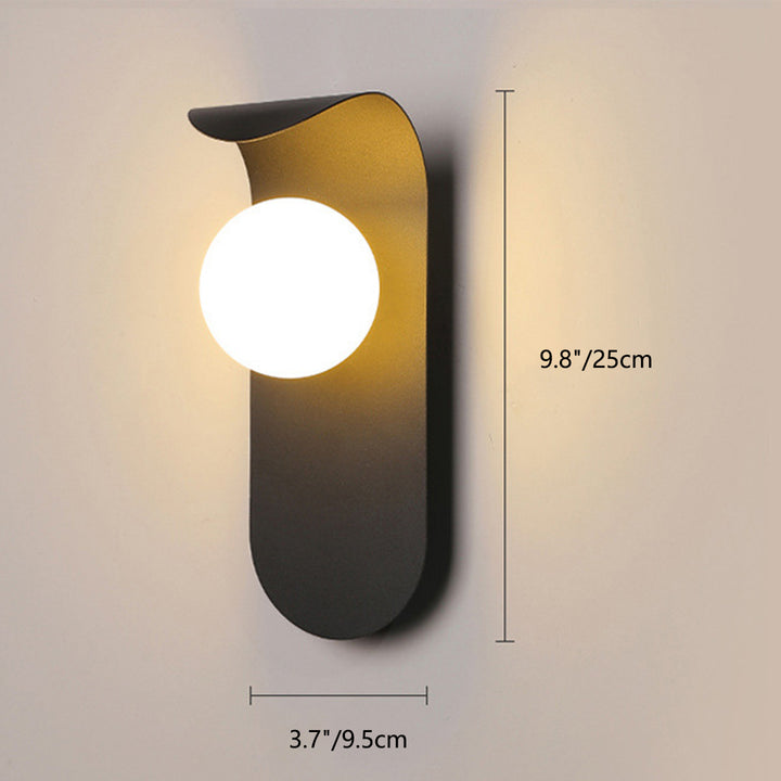 KCO Industrial Black Wall Sconce 1-Light Bathroom Wall Sconce Vintage Metal Wall Sconce Lighting for Bedroom Living Room Corridor Office (W8081)
