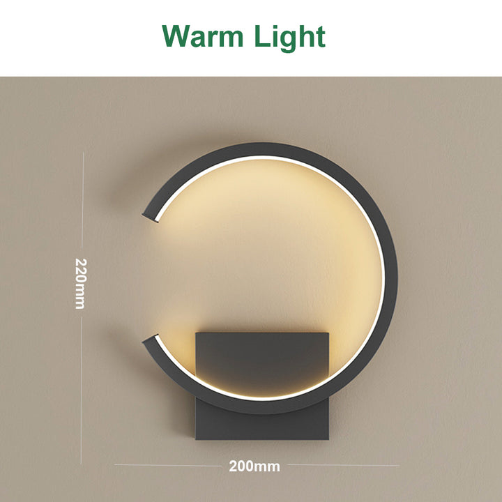 KCO Square Black Wall Lamp LED Sconce 
