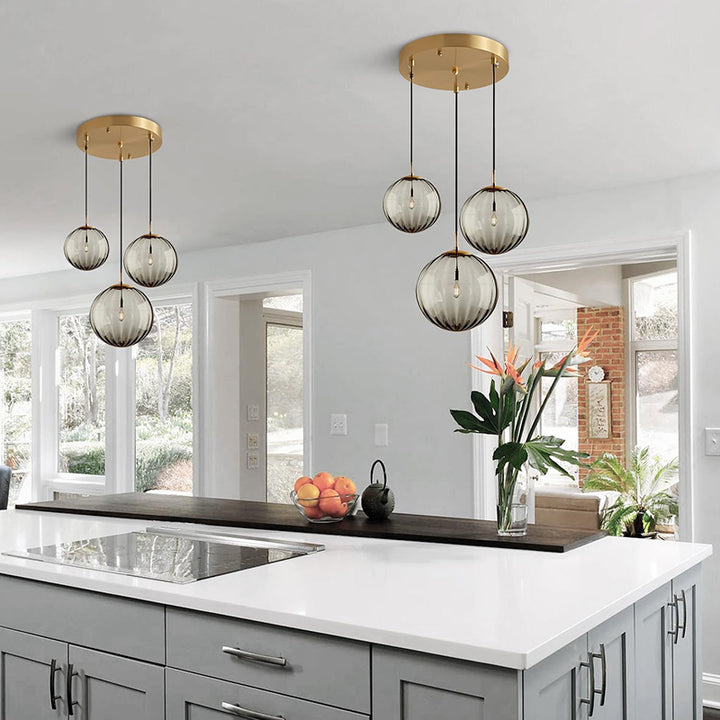 KCO Modern Large Blue and Grey Pendant Lights with 3 Sizes (L7165)