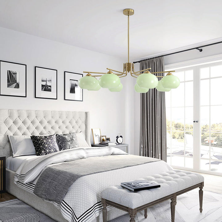 KCO Mid Century Color Multiple Lighting Glass Sputnik Chandelier (L7168)