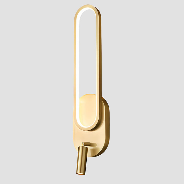 KCO Modern Brass Gold Long Indoor LED Wall Sconce Spotlight (W8072)