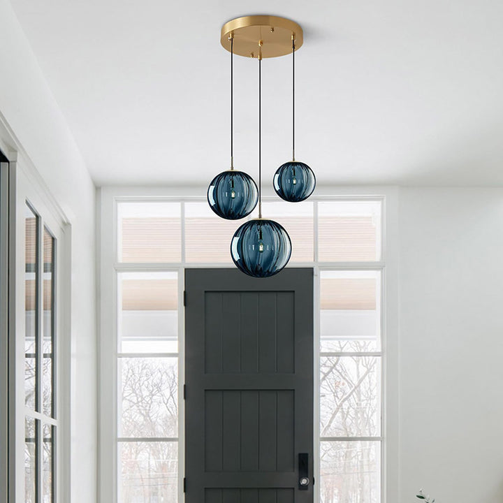 KCO Modern Large Blue and Grey Pendant Lights with 3 Sizes (L7165)
