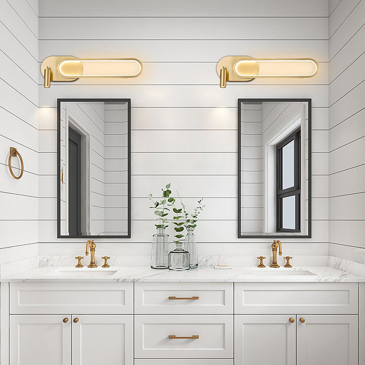 KCO Modern Brass Gold Long Indoor LED Wall Sconce Spotlight (W8072)