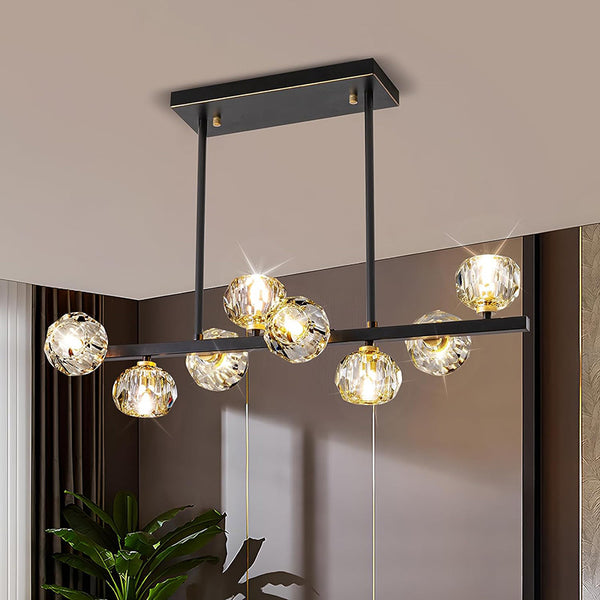 KCO Modern Crystal Chandelier with 8 Crystal Lampshades (L7155)
