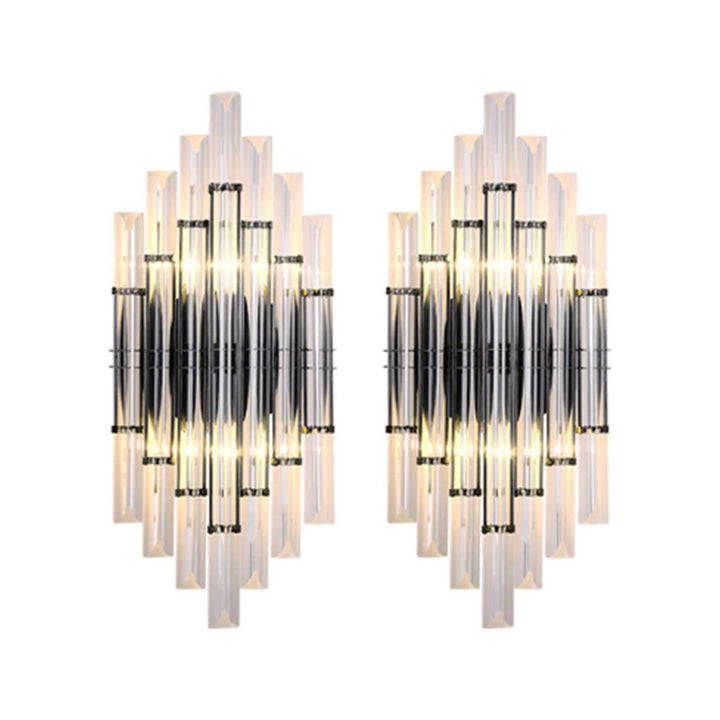 Modern Gold Crystal Wall Sconce 2 Pack (W8030)