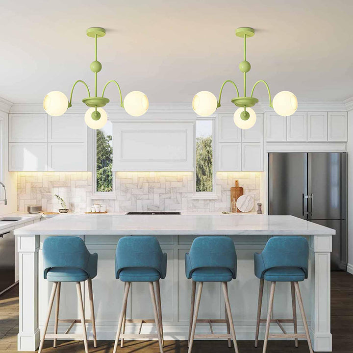 KCO Vintage Green Multiple Lights Pendant Lighting  (L7157)