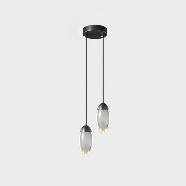 KoKo&Yukina Mid Century Modern Globe Pendant Light - Adjustable Gold Brass Hanging Fixture With Clear Glass For Kitchen Islands