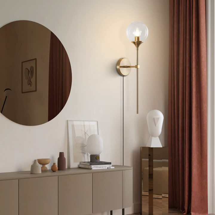 brass gold vanity light