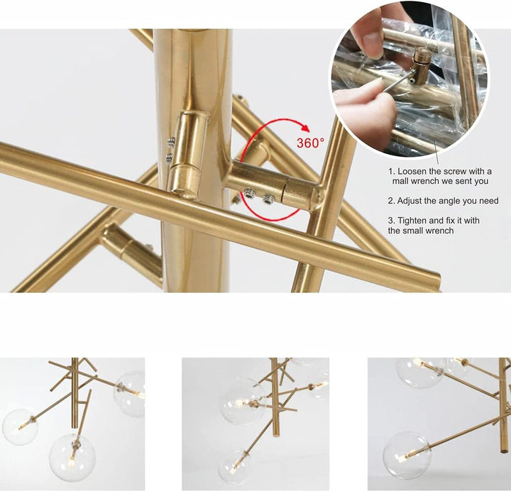 6 light sputnik chandelier