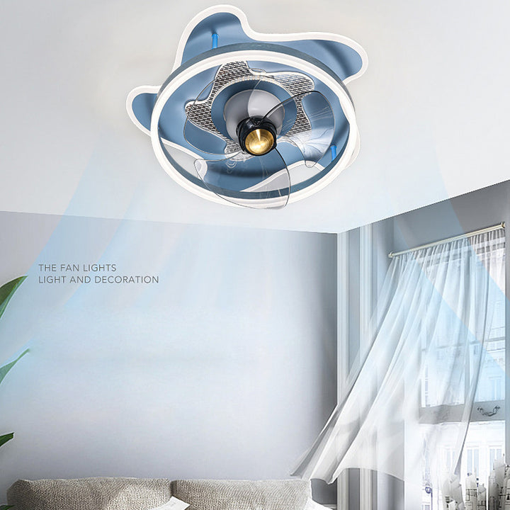 KCO Ceiling Fan Light Flush Mount Ceiling Lamp for Kids Room(C9028) 