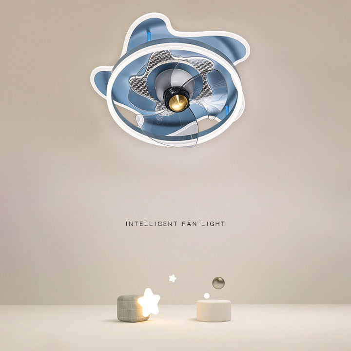 KCO Ceiling Fan Light Flush Mount Ceiling Lamp for Kids Room(C9028) 