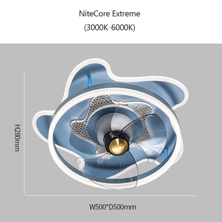 KCO Ceiling Fan Light Flush Mount Ceiling Lamp for Kids Room(C9028) 