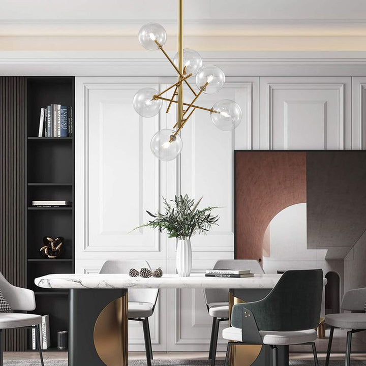 sputnik chandelier dining room