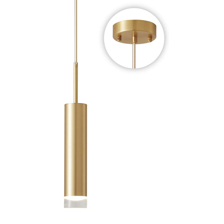 KCO LED Black Mini Pendant Light Cylinder Tube Ceiling Lamp(L7097)