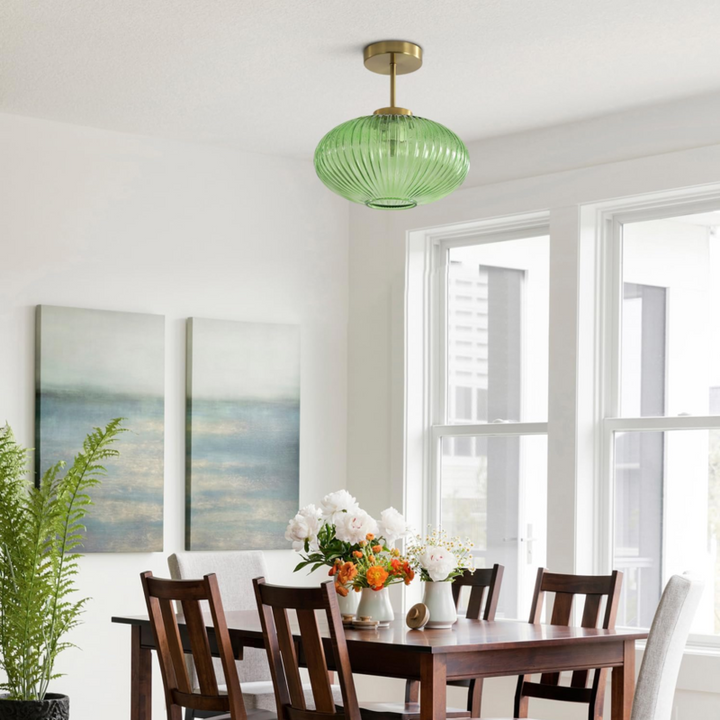 green living room ceiling light