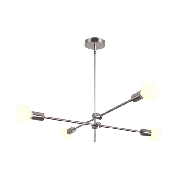KCO Lighting Modern Sputnik Chandelier Nickel 4-Light