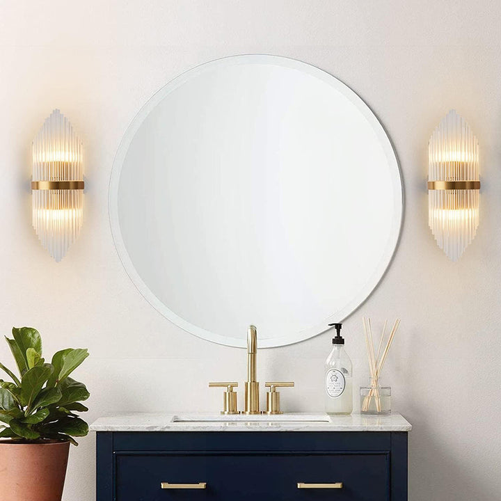 Modern Gold Crystal Wall Sconce 2 Pack (W8030)