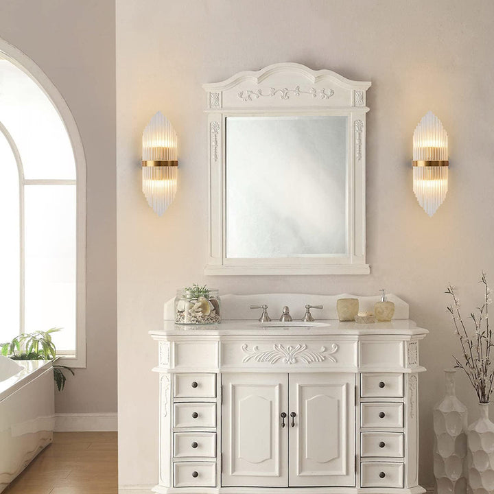 Modern Gold Crystal Wall Sconce 2 Pack (W8030)